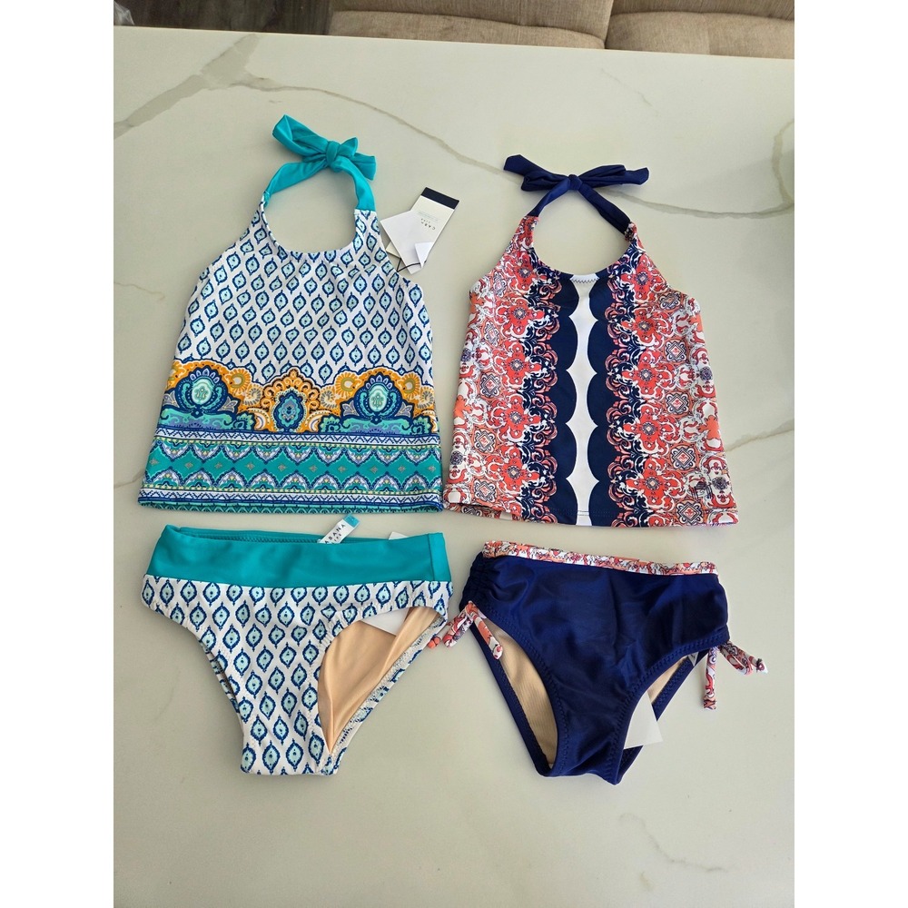 Cabana life toddler‎ girl swimsuit lot 2t